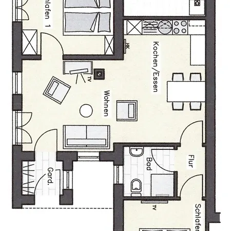 17 Am Berg Appartement *